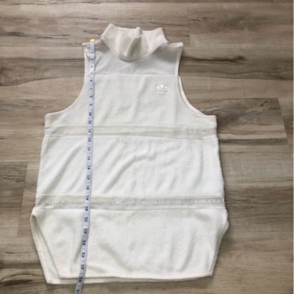 Adidas Women's Cowl Neck Cream Sweater Tank - Picture 8 of 10
